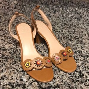 Tory Burch leather upper sandal size 7